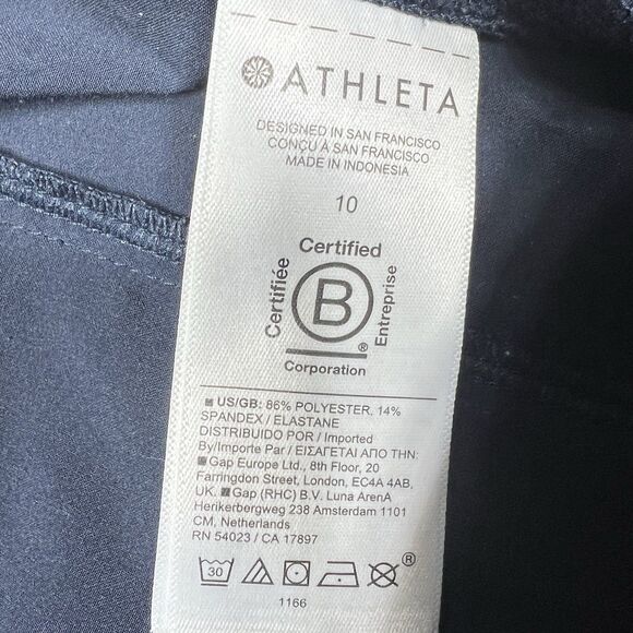 ATHLETA Brooklyn Heights Jogger Pant 10 ( M ) Navy Blue 533443 Lightweight - Picture 12 of 14